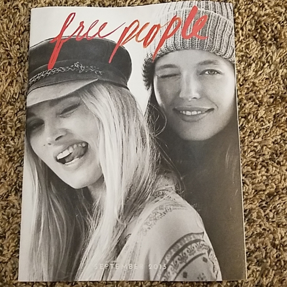 🇺🇦 Free People Dead Stock Table Magazine September 2015 Collectible Issue New